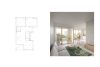 Plan and perspective of a S shape living room
